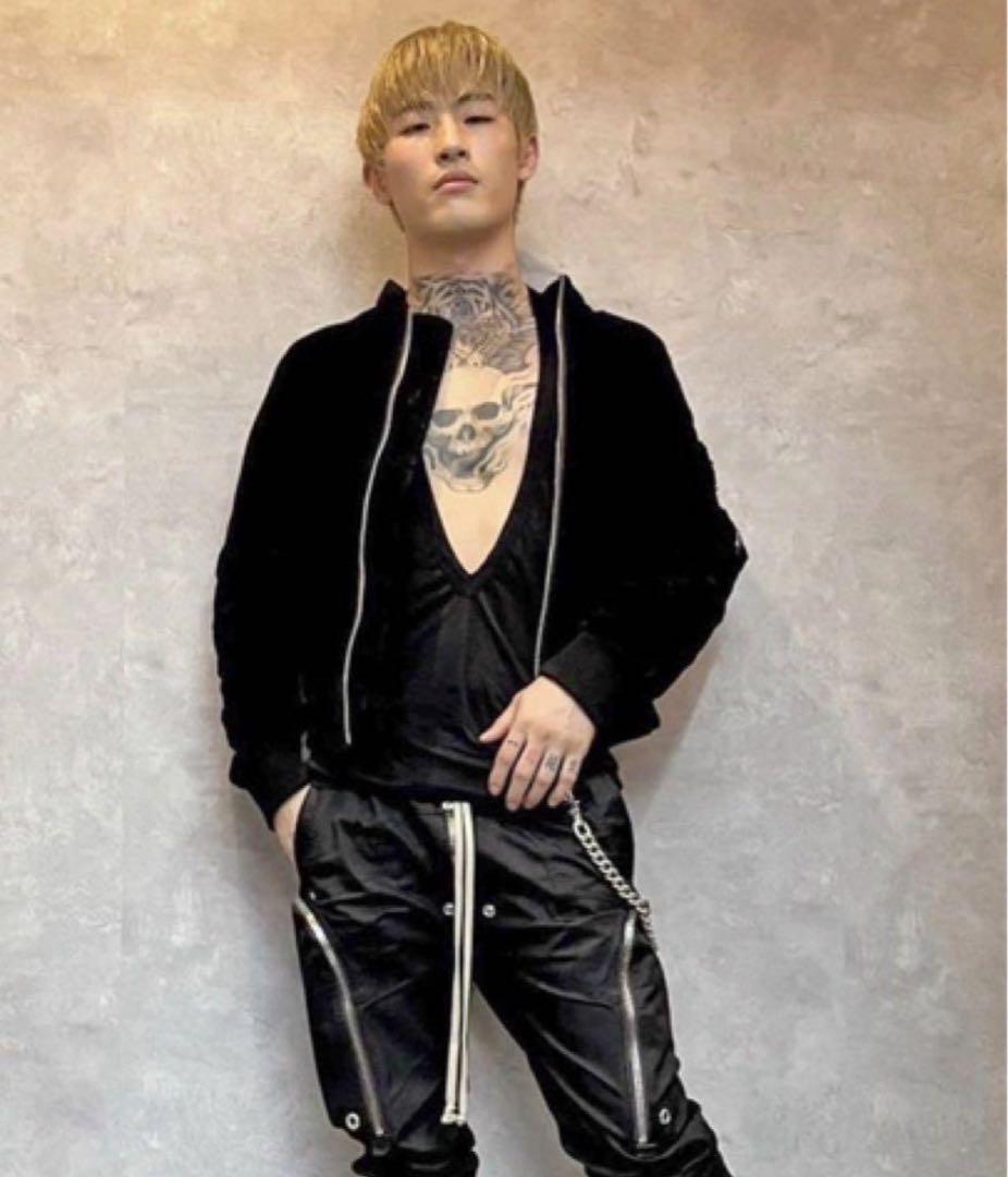 平本蓮着用✨amnjx RIZIN レザージャケット 牛革 MA-1 L 黒 - メルカリ