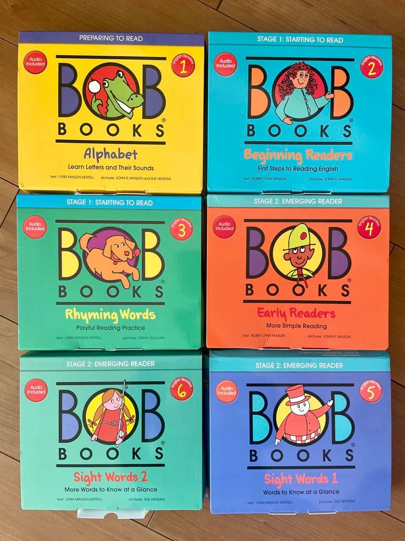 BOB books 6セット英語絵本 英語教材 音声あり - メルカリ