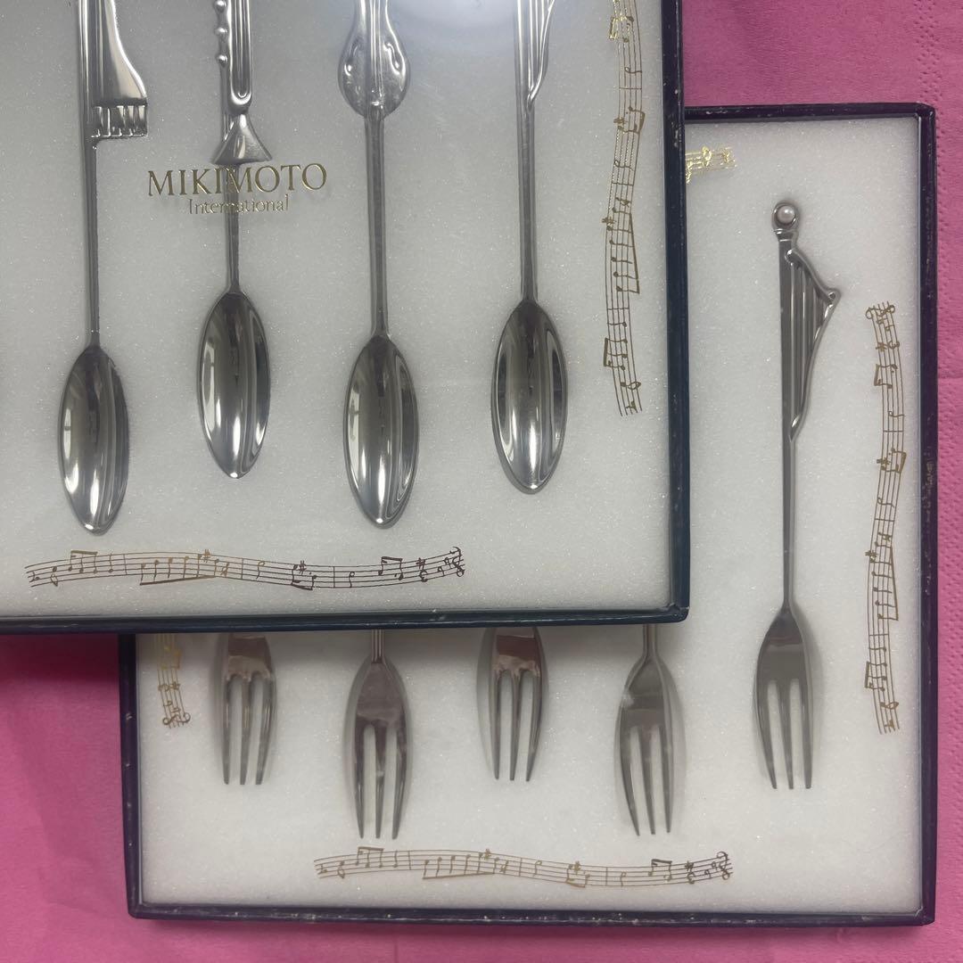 ミキモトの音楽モチーフ デザートスプーンandフォーク - メルカリ