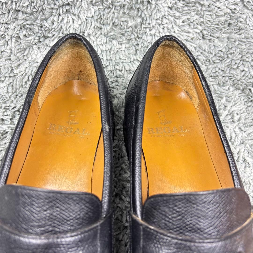 美品】リーガル 679（26）タッセル ローファー シボ革 黒 - メルカリ