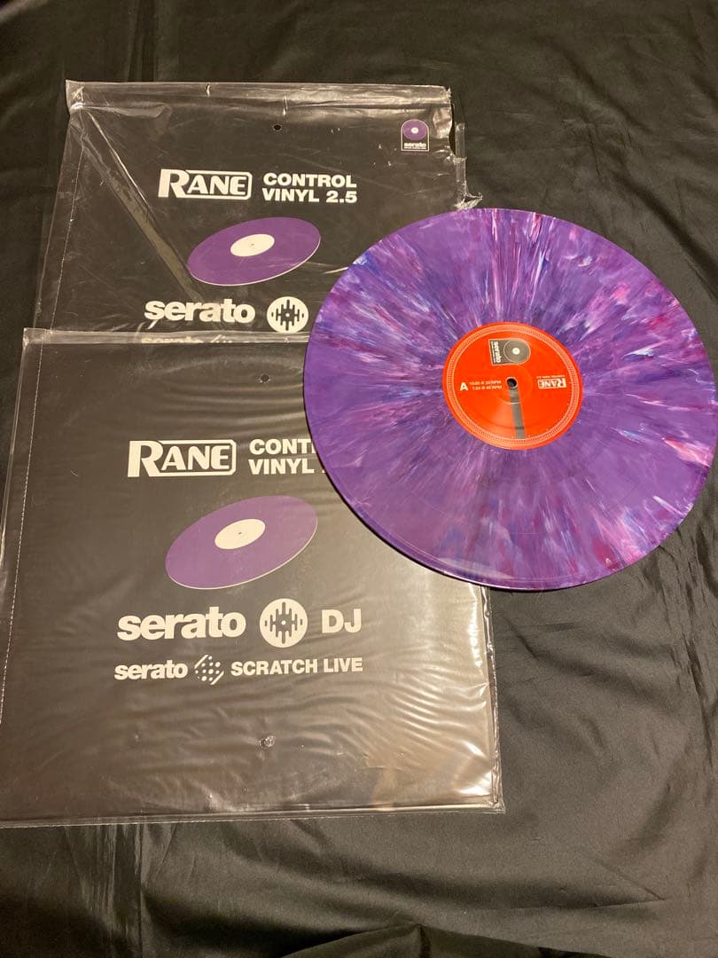 12 Serato パープルマーブル 2枚セットコントロールバイナル セラート