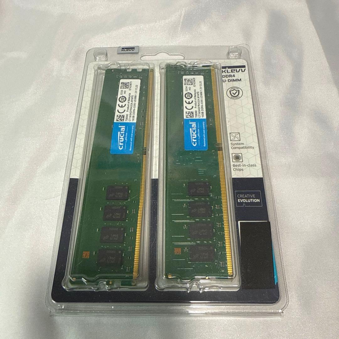 Crucial メモリ 32GB(16GBx2枚) DDR4 -3200