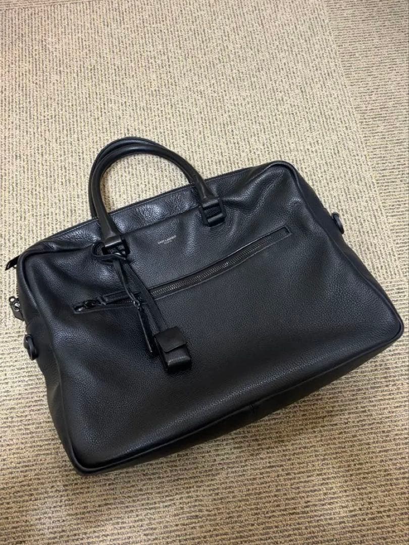 サンローラン　ブリーフケース”サック・ド・ジュール”（グレインレザー） ブリーフケース”サック・ド・ジュール”（グレインレザー） ブラック