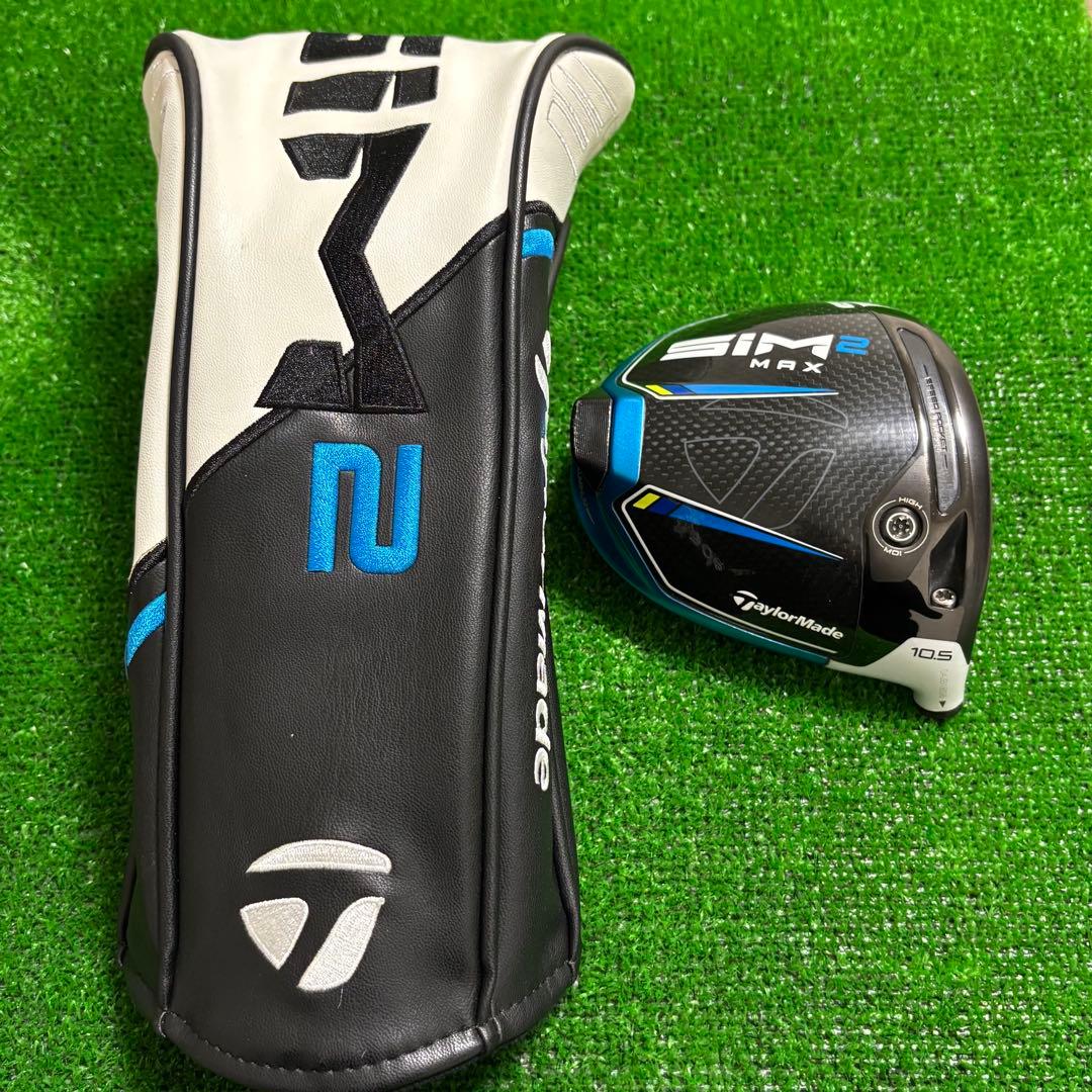 テーラーメイド SIM2 MAX 10.5° ヘッドのみ ヘッドカバー付き テーラーメイド SIM2 MAX ドライバー 10 5度 ヘッド ヘッドカバー付き