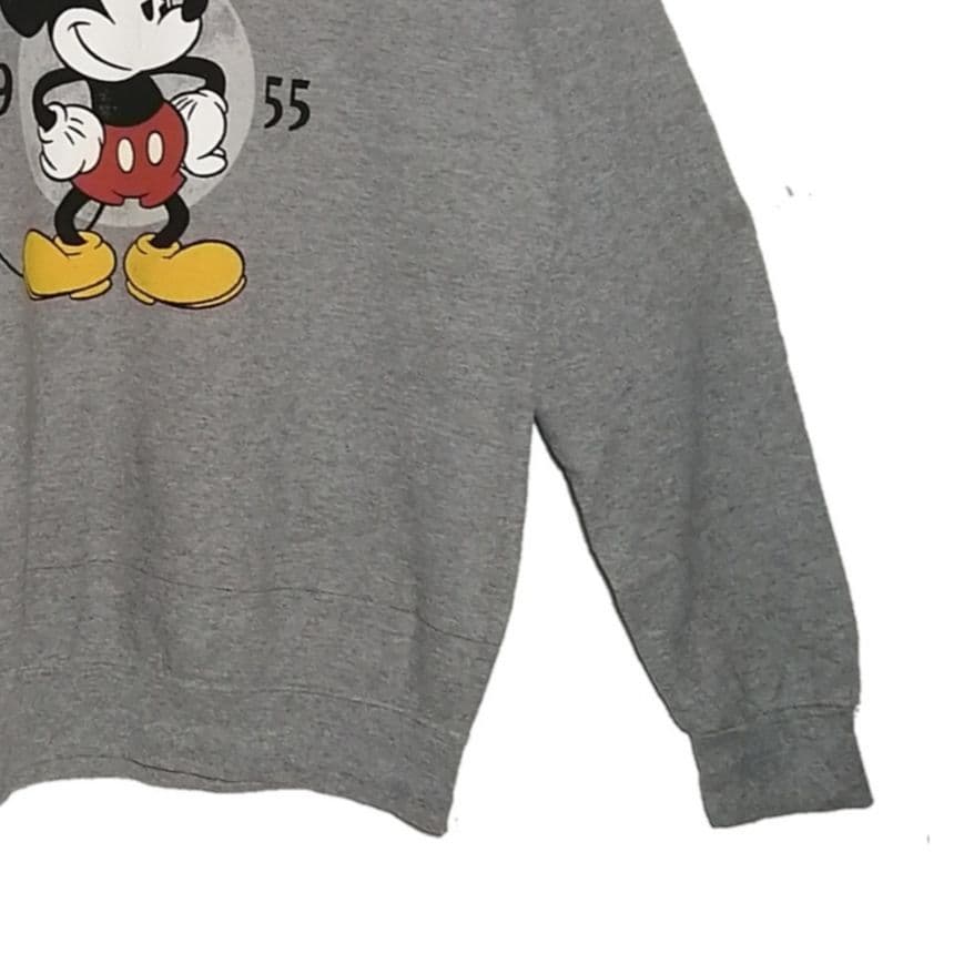 Disney ディズニー オールド ミッキーマウス スウェット グレー L