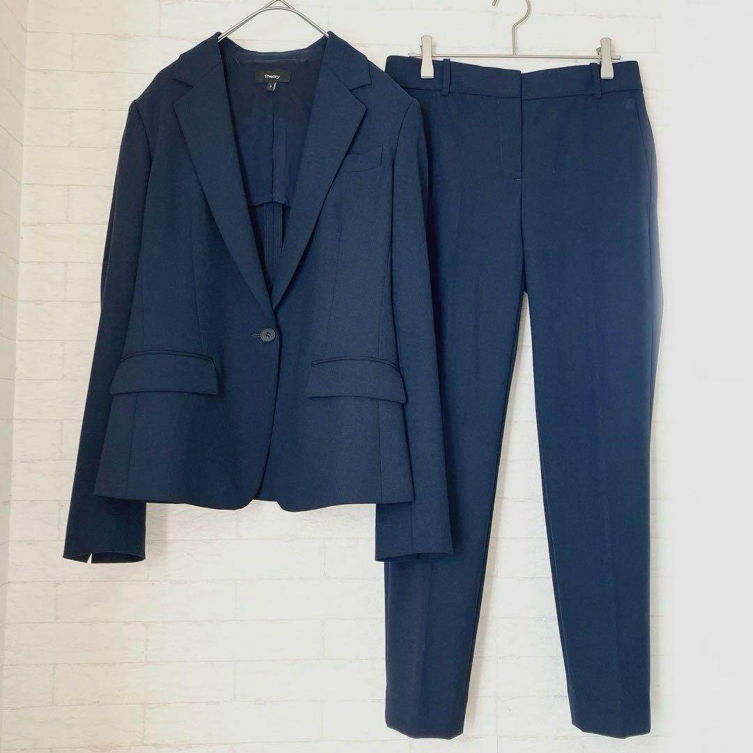 Theory セオリー セットアップ パンツスーツ S ネイビー セレモニー