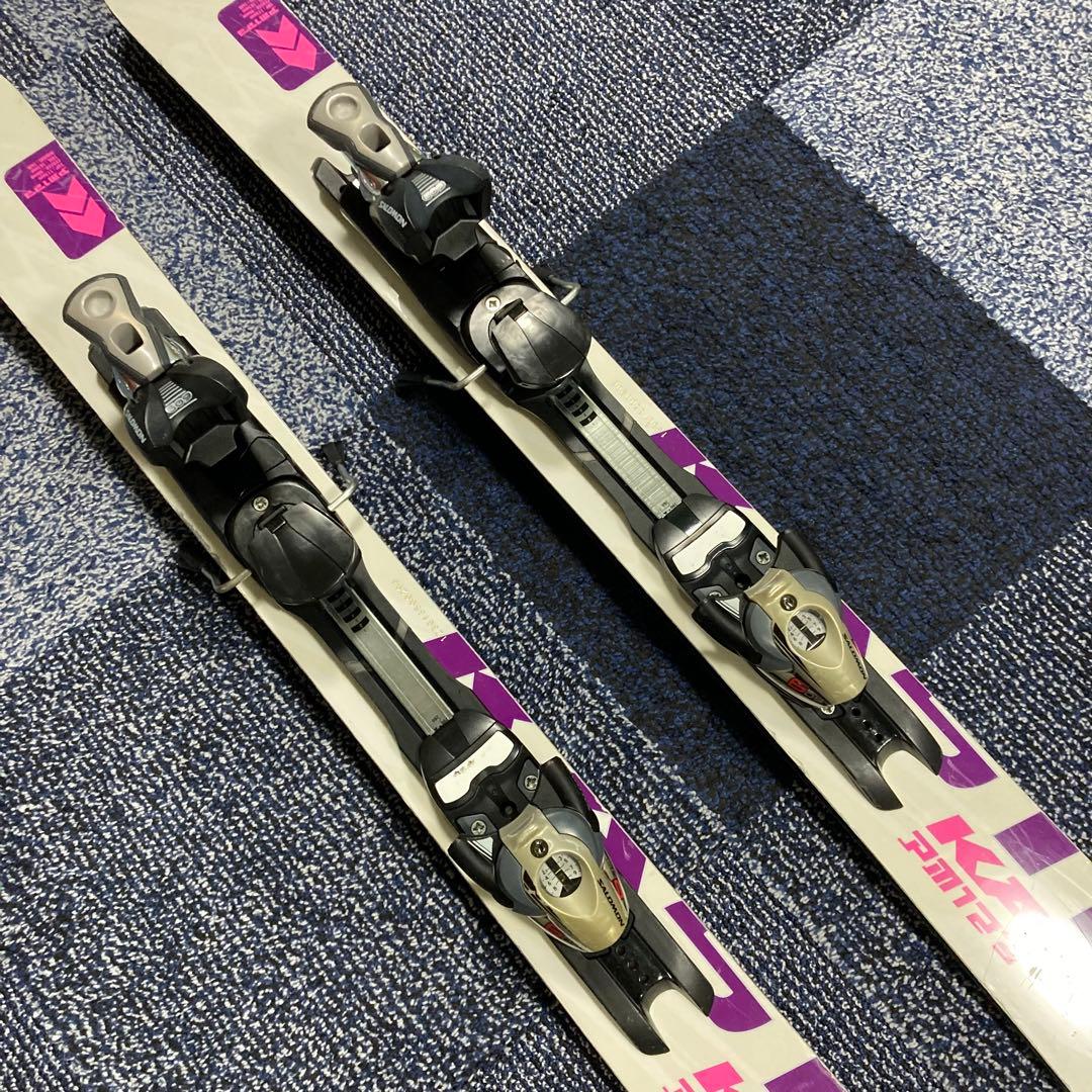 送料込】希少 KASTLEケスレ PM123 ショートスキー バインディング付