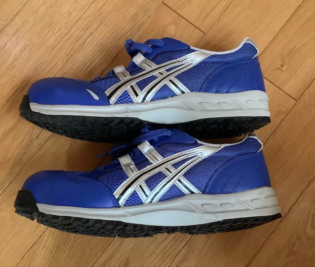 USED 美品 アシックス FIS33L 26.5cm ロイヤルブルー／シルバー
