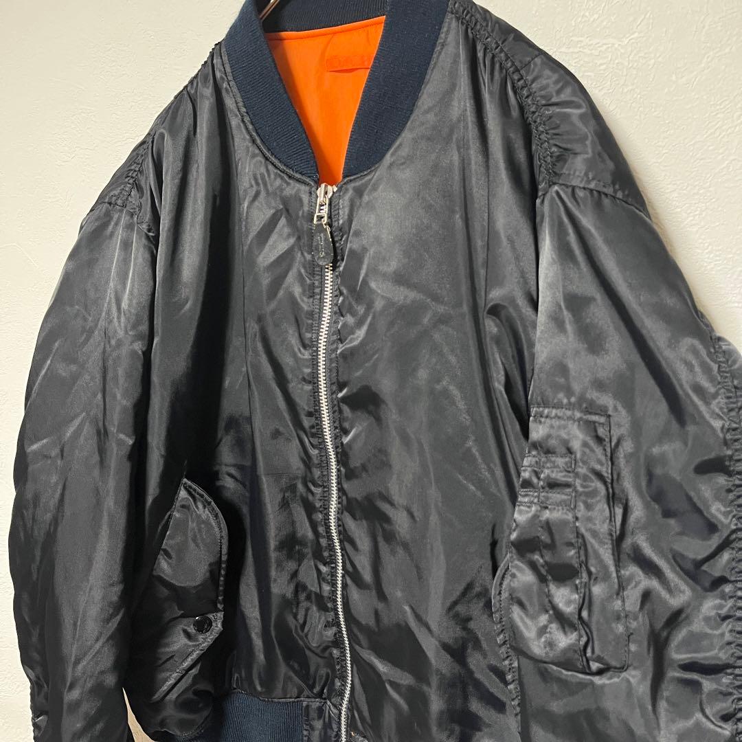 MA-1 JFK-J-93790z フライトジャケット 黒 Mサイズ 古着 - メルカリ