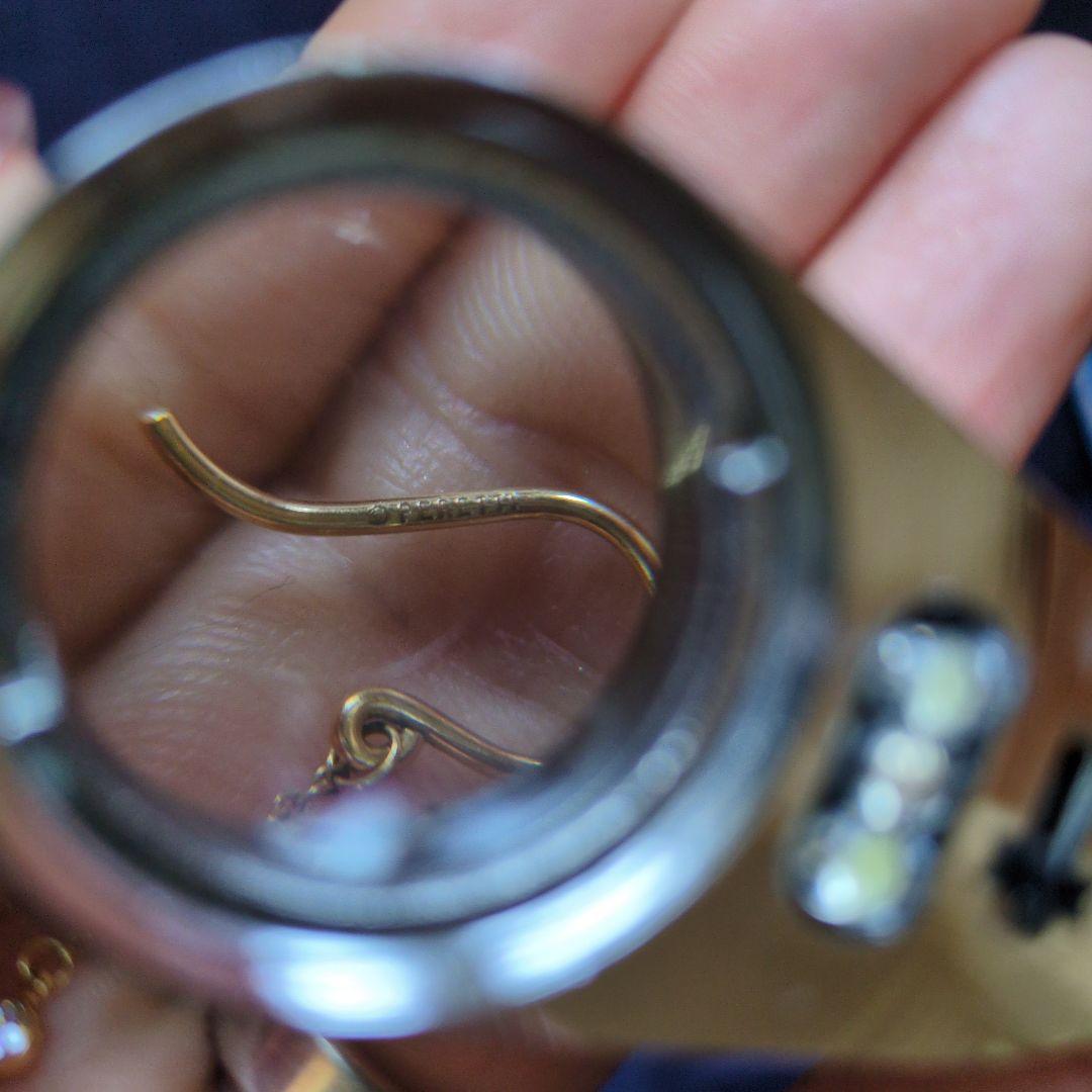 ティファニー バイザヤード ドロップピアス フック 750 0.16ct