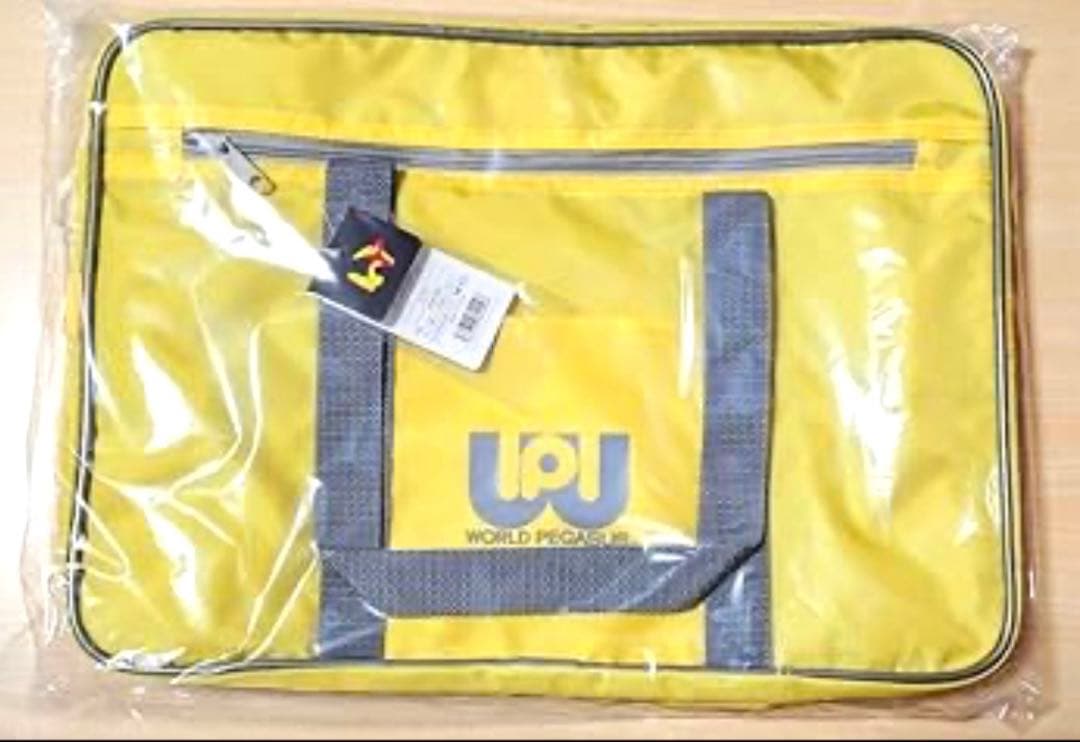 ワールドペガサス ワッペ スクバ 旧型 旧ワッペ 黄色 トートバッグ