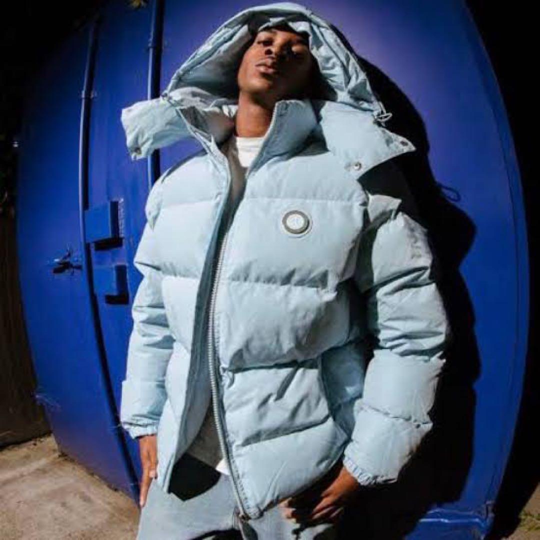 トラップスターフード付きダウンジャケット ライトブルー - メルカリ