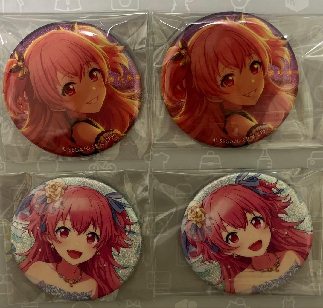 プロセカ プロジェクトセカイ 桃井愛莉 グリッター缶バッジ 4個セット