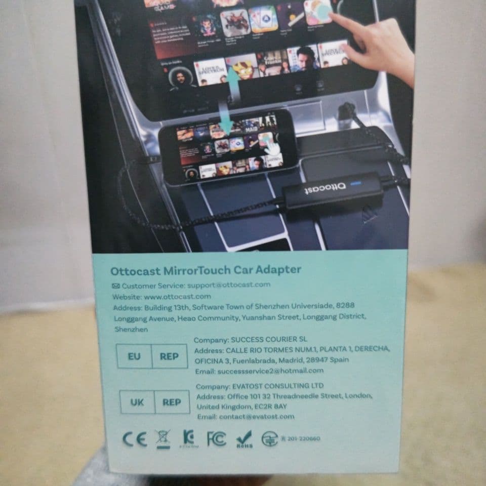 Ottocast MirrorTouch ワイヤレスミラーリングアダプター - メルカリ