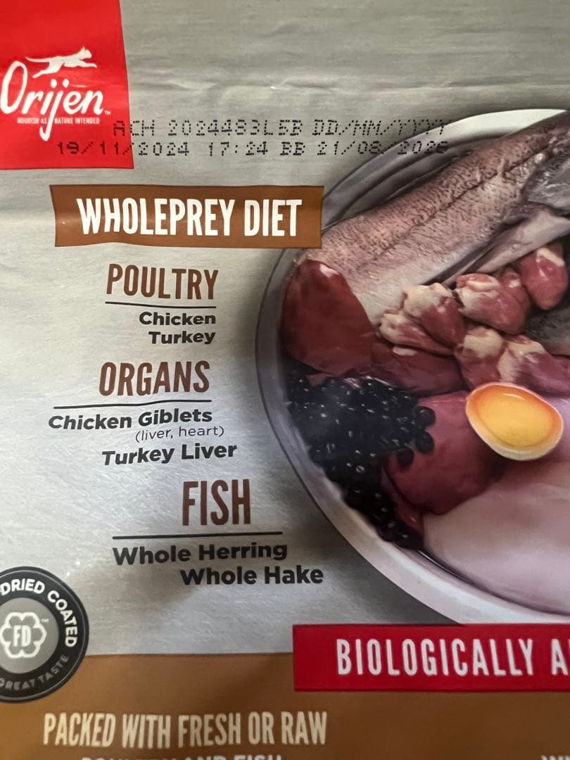 16日まで！カナダ産 オリジン オリジナルキャット 1.8kg×3