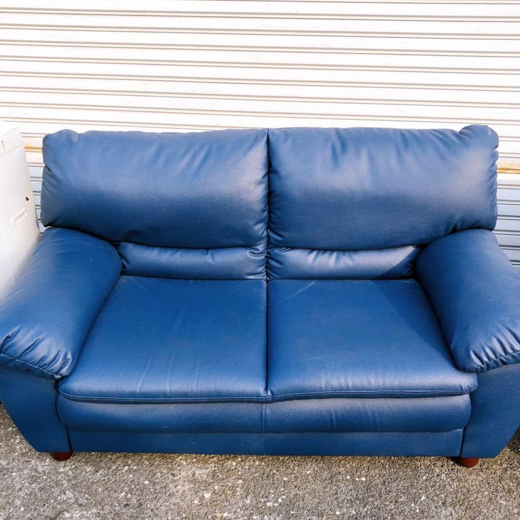 ☆レザー ネイビー 2人掛け ソファ 楽天市場】ソファ ソファー 2人掛けソファ 2人掛け おしゃれ