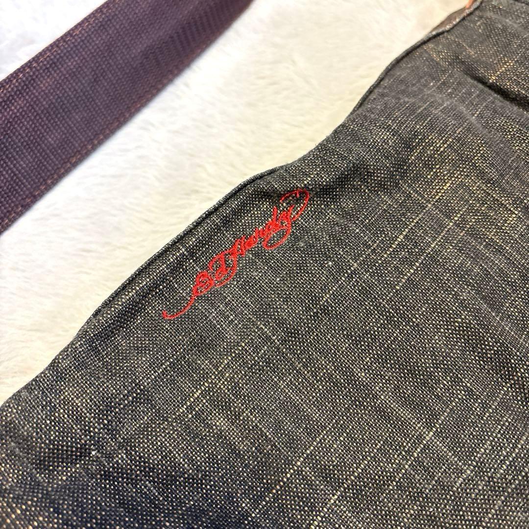 レア】Ed Hardy エドハーディー ショルダーバッグ スタッズ y2k - メルカリ