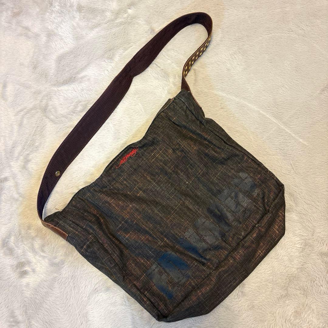 レア】Ed Hardy エドハーディー ショルダーバッグ スタッズ y2k - メルカリ