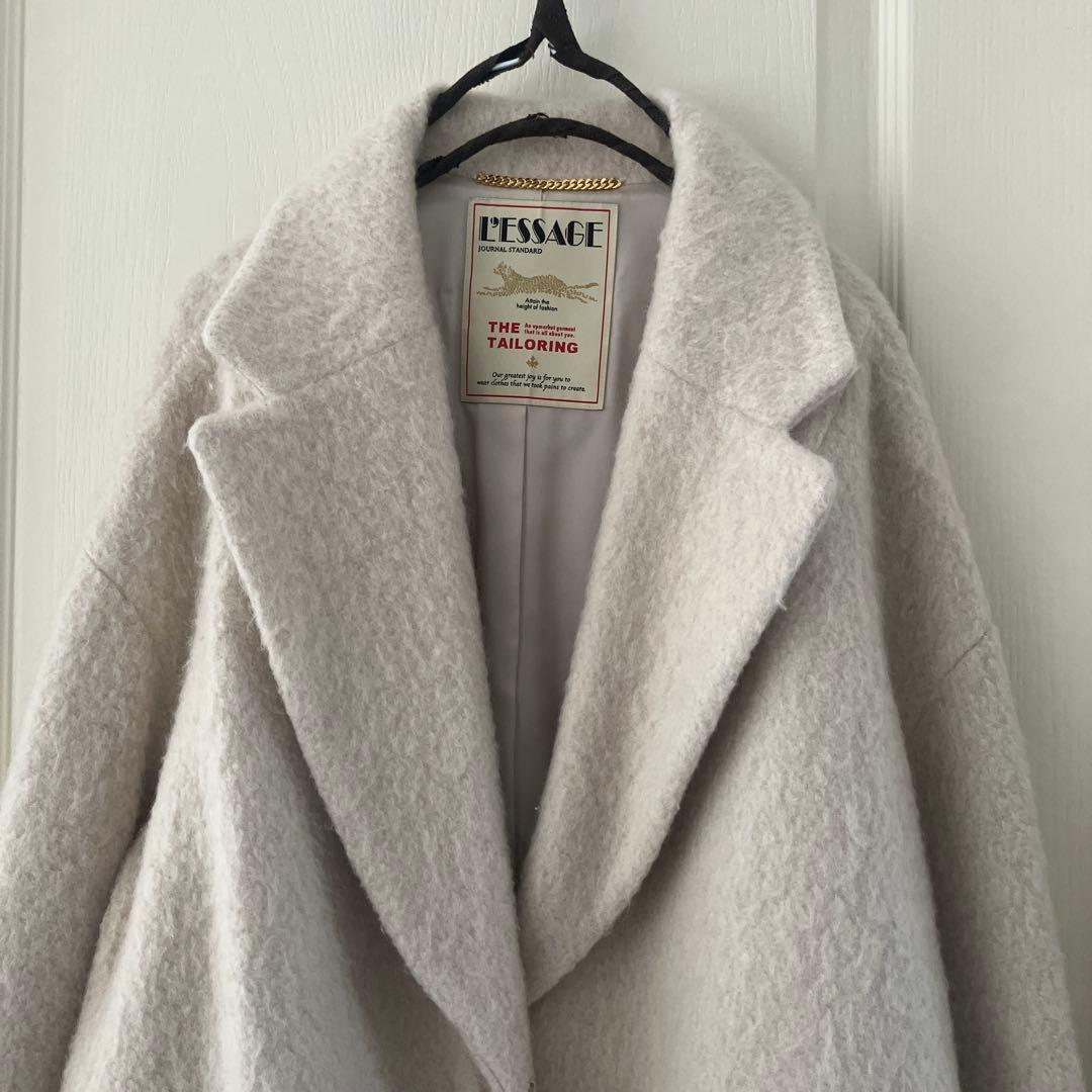 美品ジャーナルスタンダードレサージュ シャギーウールモヘヤビッグ