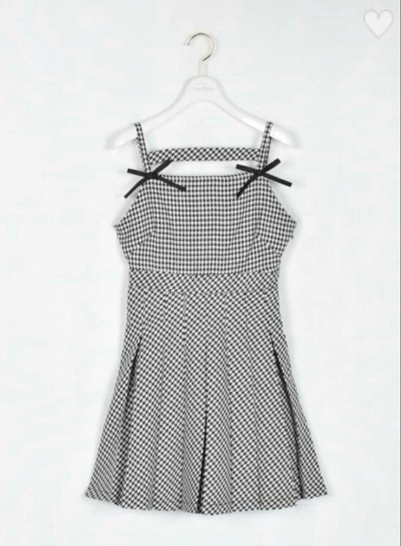 evelyn チェックプリーツOP ワンピース 千鳥柄 - メルカリ