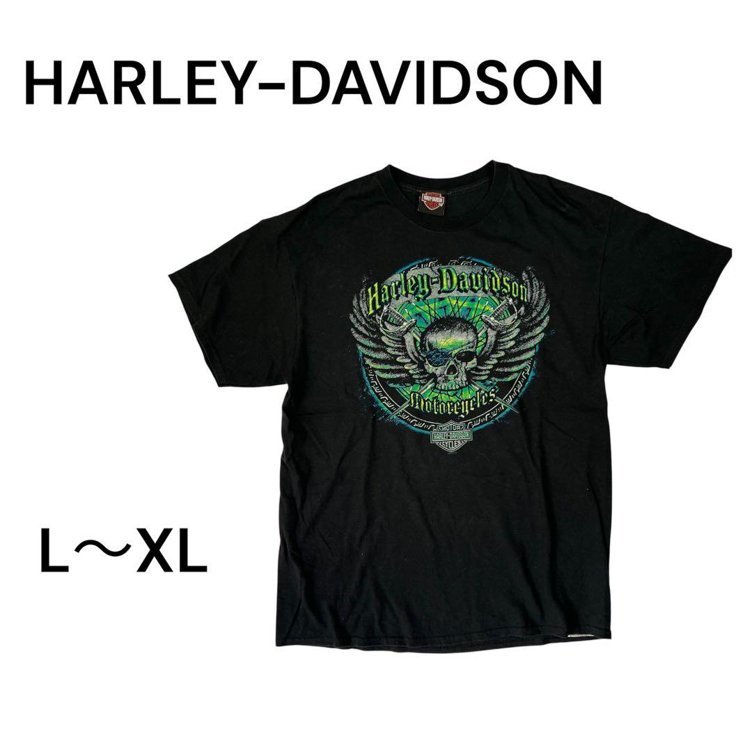 Harley-Davidson スカル グラフィック Tシャツ L~XL - メルカリ