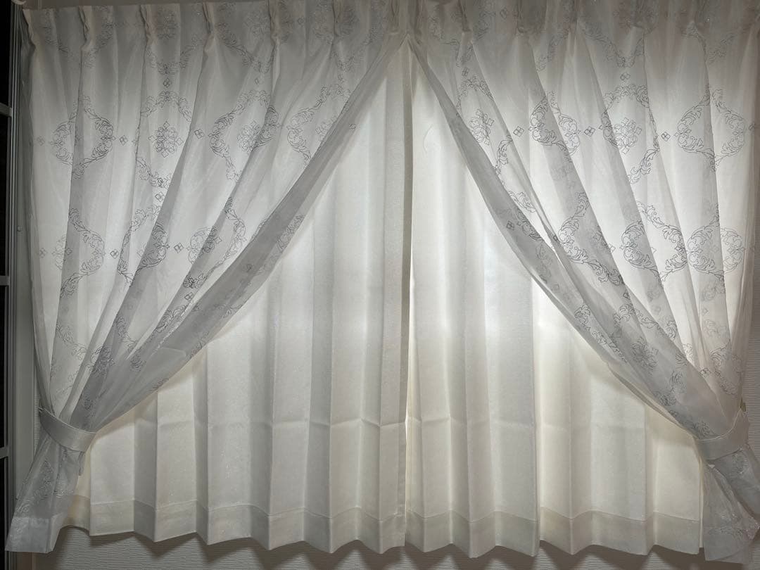 Francfranc ラメ×リマニフィ ダブルカーテン100×135cm Amazon｜Francfranc フランフラン ラメ×リマニフィ ダブルカーテン