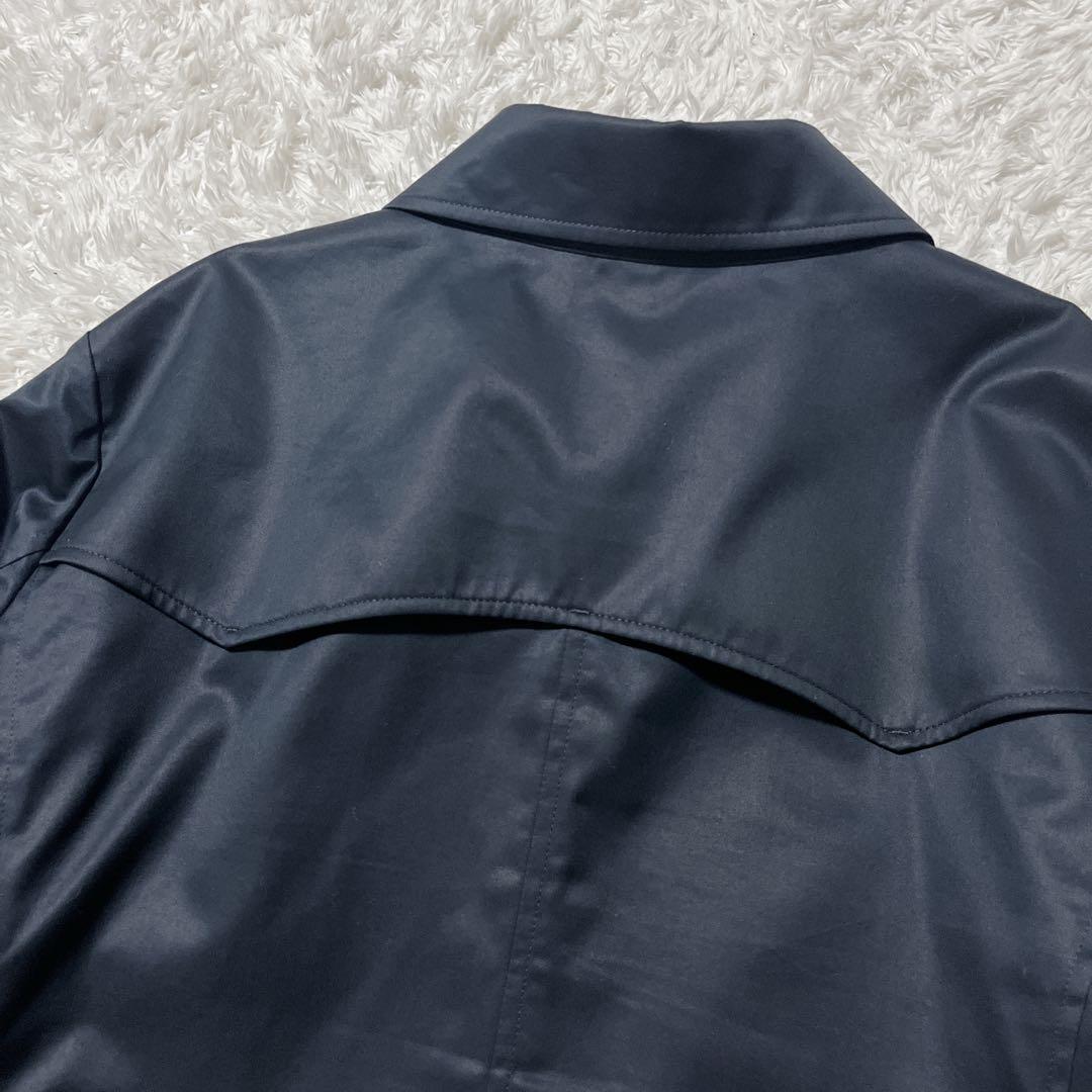 極美品✨23区 ダブルブレスト トレンチコート ミドル丈 紺 ベルト 48