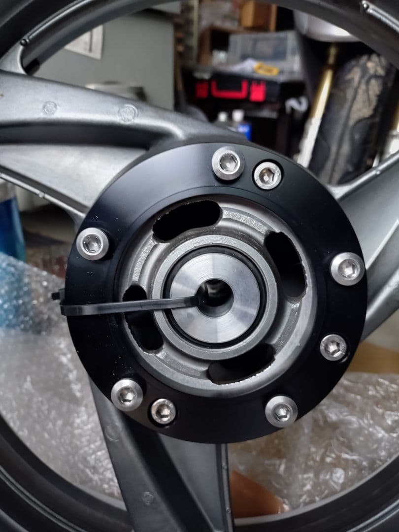 ZRX400用 加工済 ZZR400 ワイドホイール 前後セット 17インチ化