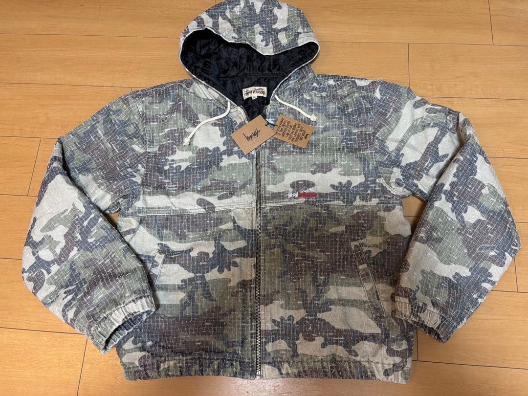 STUSSY WORKJACKETCAMO CANVAS NEEDLEPUNCH - メルカリ
