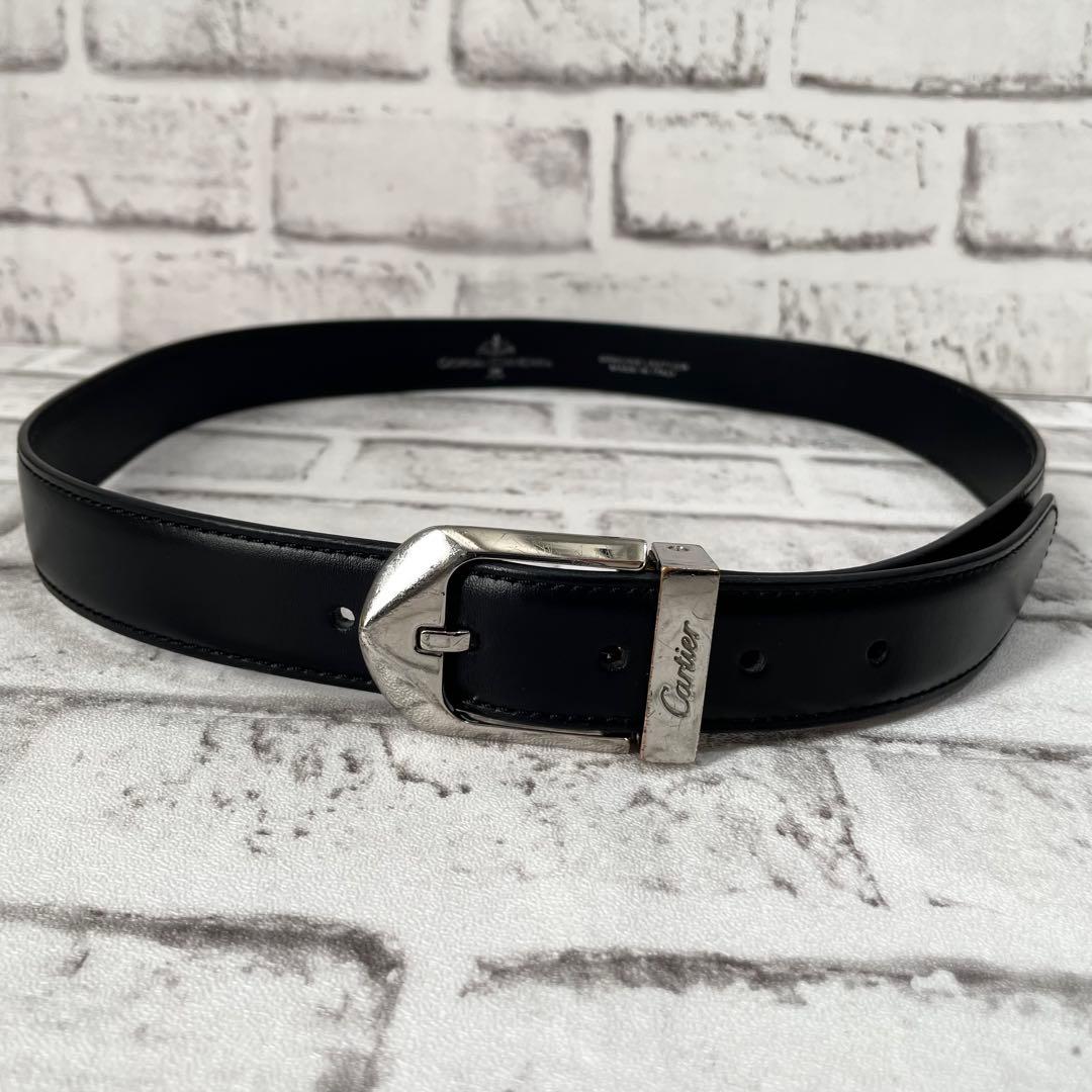 極美品✨カルティエ ベルト アルディロン 男女兼用 シルバー金具 ロゴ