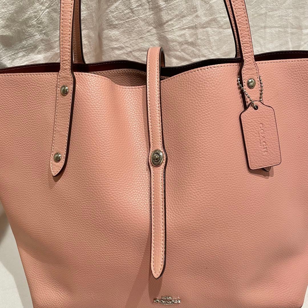 美品】コーチ 北川景子 着用トートバッグ 本革 黒 A4収納可 大容量