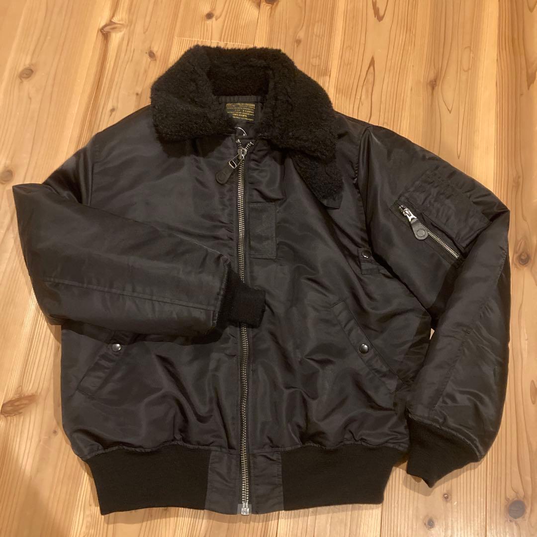 極美品SEABEES★シービーズ★B-15D★フライトジャケット★ブラック★XL 極美品SEABEES☆シービーズ☆B-15D☆フライトジャケット☆ブラック☆XL