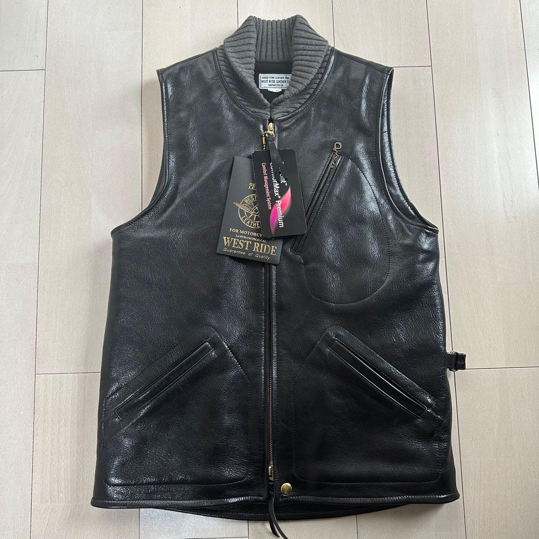 値下げしました！ウエストライド レザーコンフォマックスベスト 36