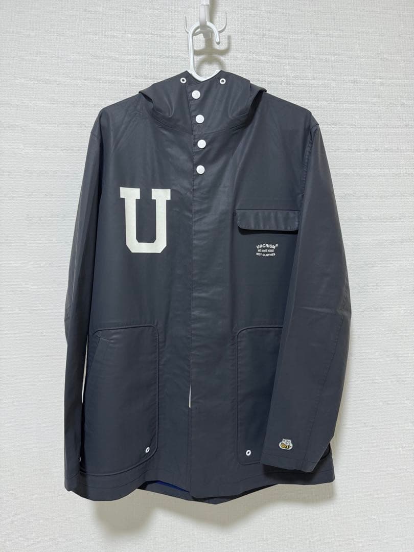 希少 2008年 UNDERCOVERISM ラバ―コーティング レインコート チェコ軍 ラバー レインコート ブラック デッドストック JR035NN 雨具