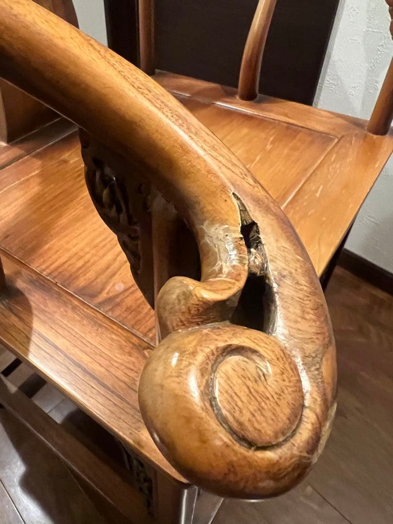 中華椅子 中国美術 唐木 アンティーク ヴィンテージ 唐木椅子 中国家具