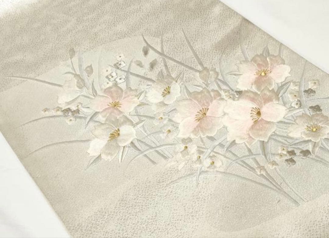 振袖 フルセット6点サイズM〜L駒刺繍 絞り 宝尽くし花文 金彩