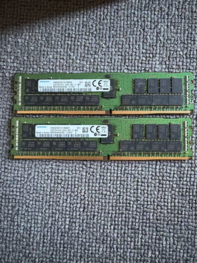 Samsung DDR4 32GB×2枚 2Rx4 PC4-2666MHz Samsung 32GB DDR4 2666MHz RAM Memory Module for Laptop Computers