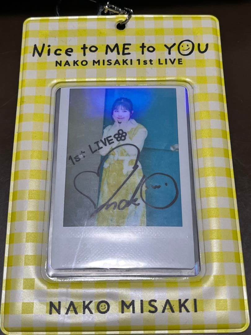 岬なこ　1st Live 直筆サイン入りチェキ・ショルダーバッグ