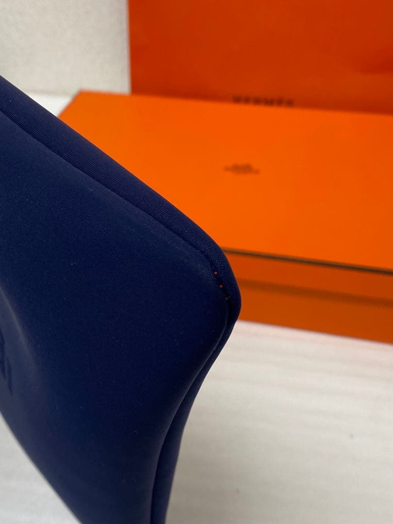 3-3213 HERMES ポーチ《ネオバン》 MM ・ネイビー