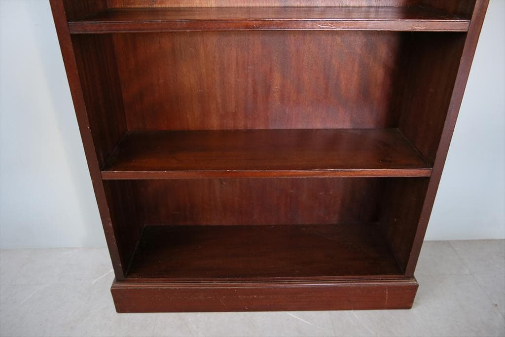 英国アンティーク木製ブックシェルフ/本棚/食器棚/飾り棚/収納ラック