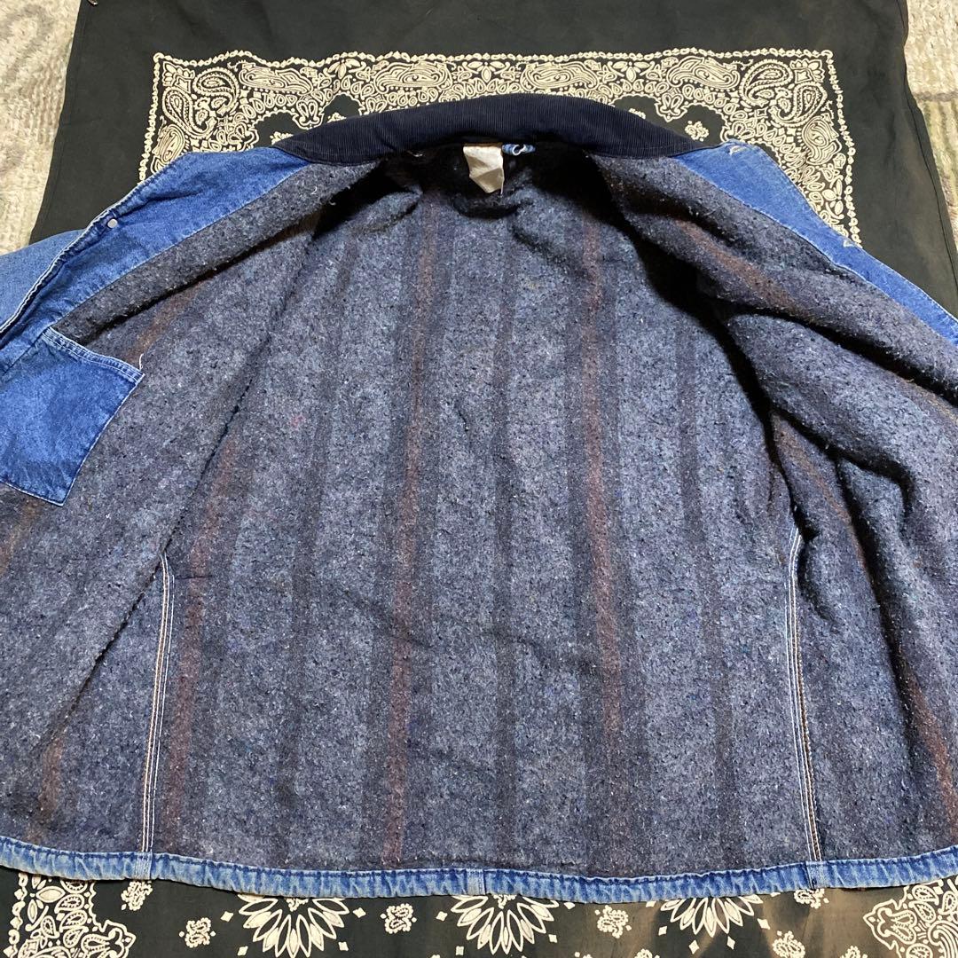 カーハート 激レア デニム生地 星タグ made in USA チョアコート