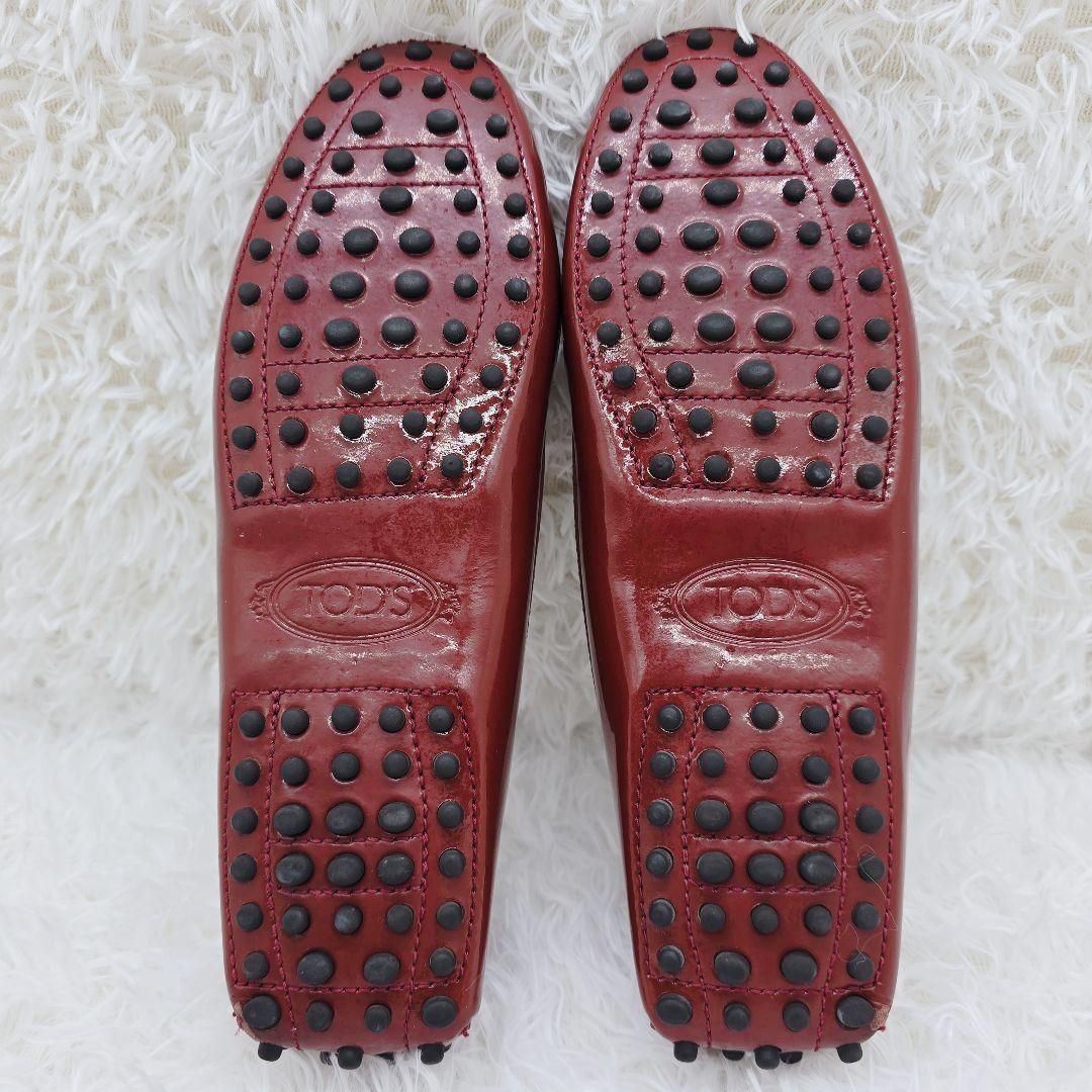 ✨超美品✨TOD'S エナメル タッセル ドライビングシューズ 24.5cm