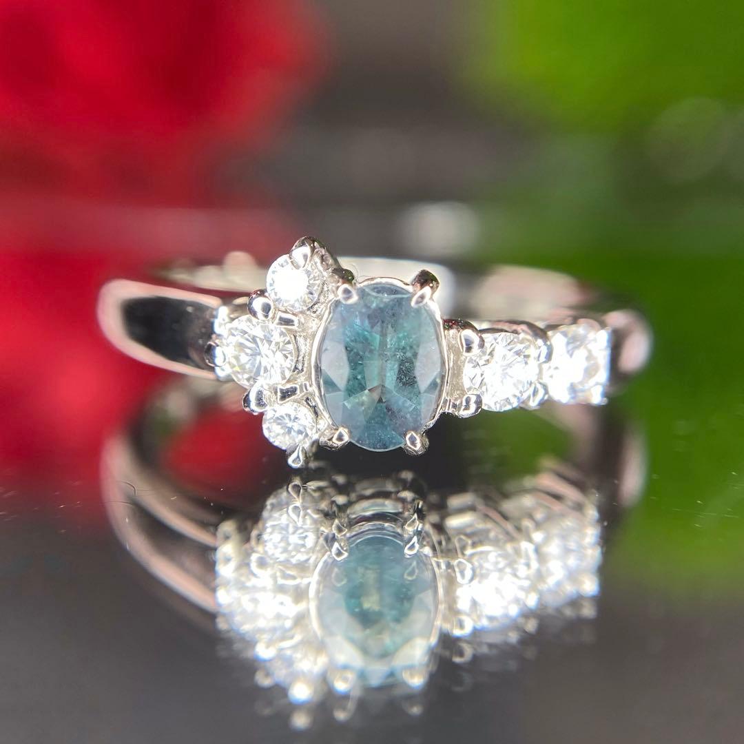 天然非加熱 アレキサンドライト ダイヤモンド 計0.52ct PT1000 - メルカリ