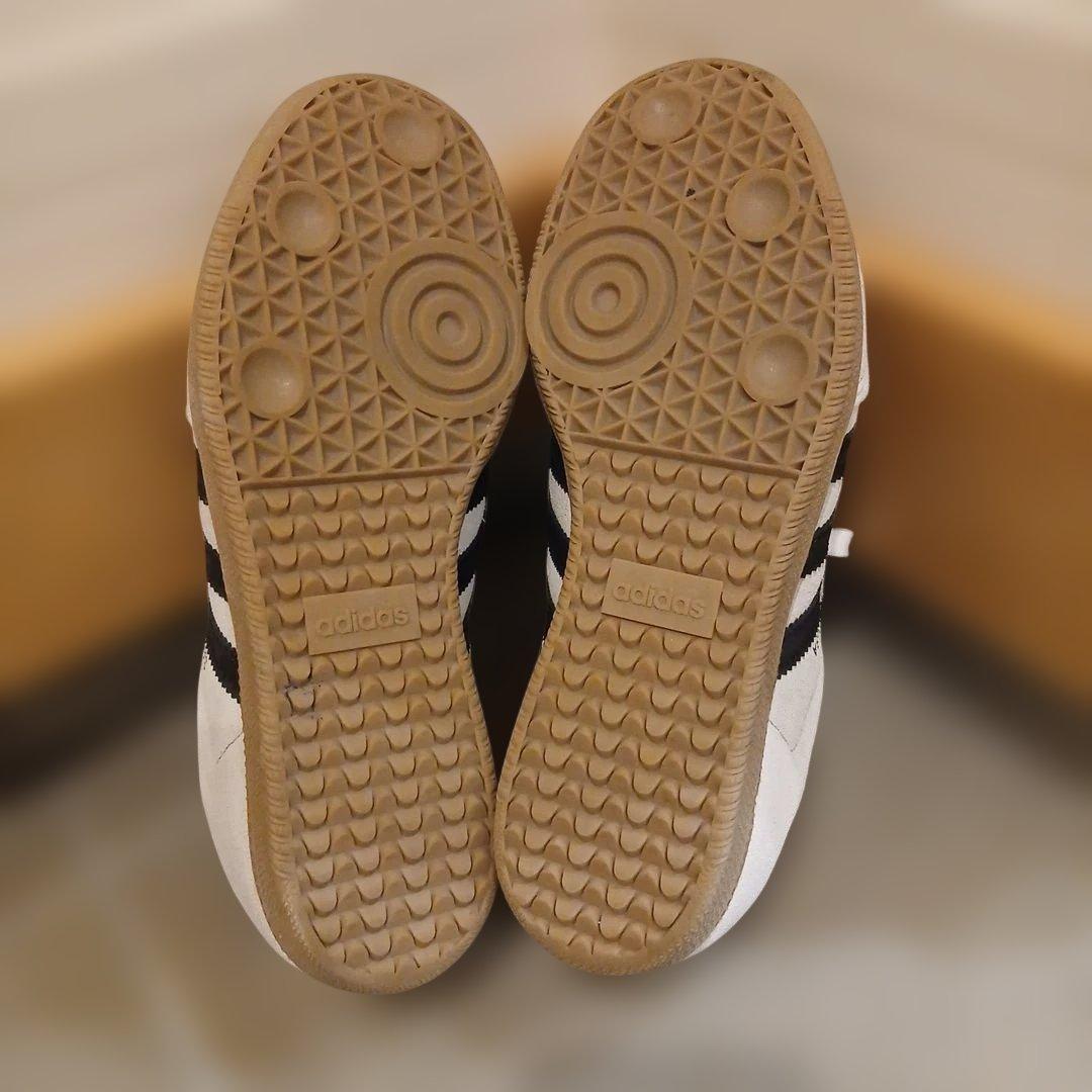 adidas Samba ADV スニーカー ホワイト/ブラック 24.0cm