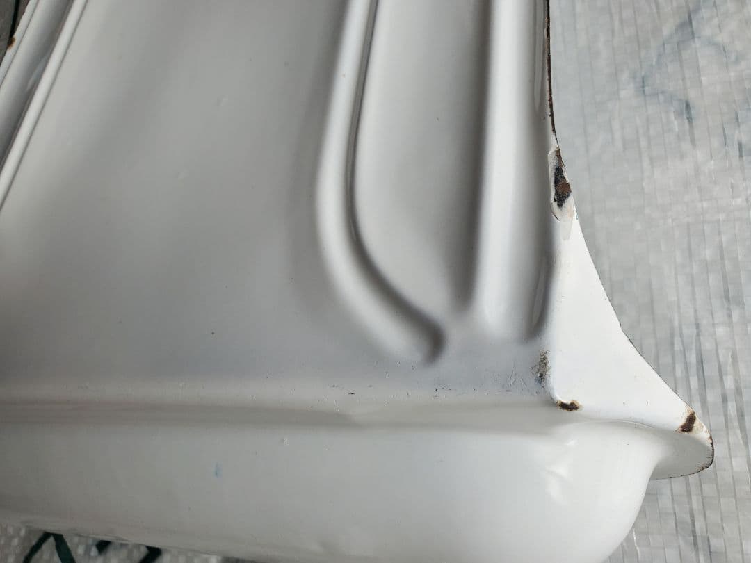 フランス アンティーク ホーロー レードルラック BB社 ローズ