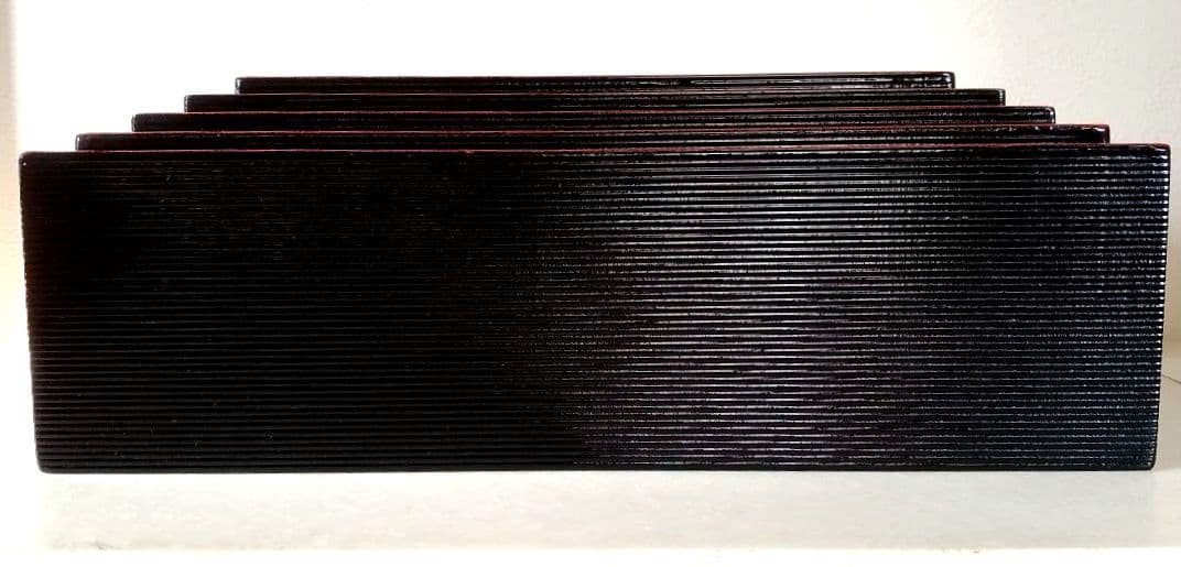 切溜 きりだめ 五段入れ子 栄重 さかえ重 5段重箱 木製 漆器 - メルカリ