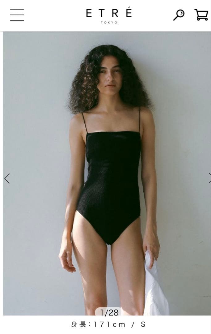 ETRE TOKYO ブラック ワンピース水着 Sサイズ Brigitte ストラップレス ワンピース水着 | ブラック | FARFETCH JP