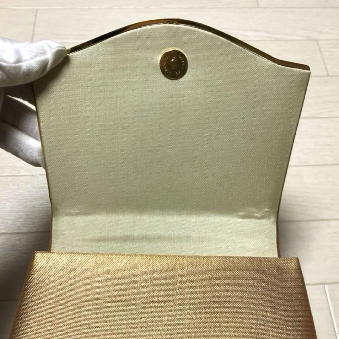 《美品》草履バッグセット　ゴールド　Lサイズ