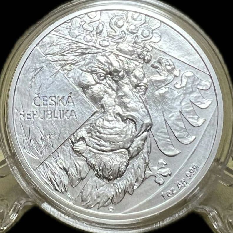2024年 ニウエ国 チェコのライオン 百獣の王 1オンス銀貨 純銀コイン