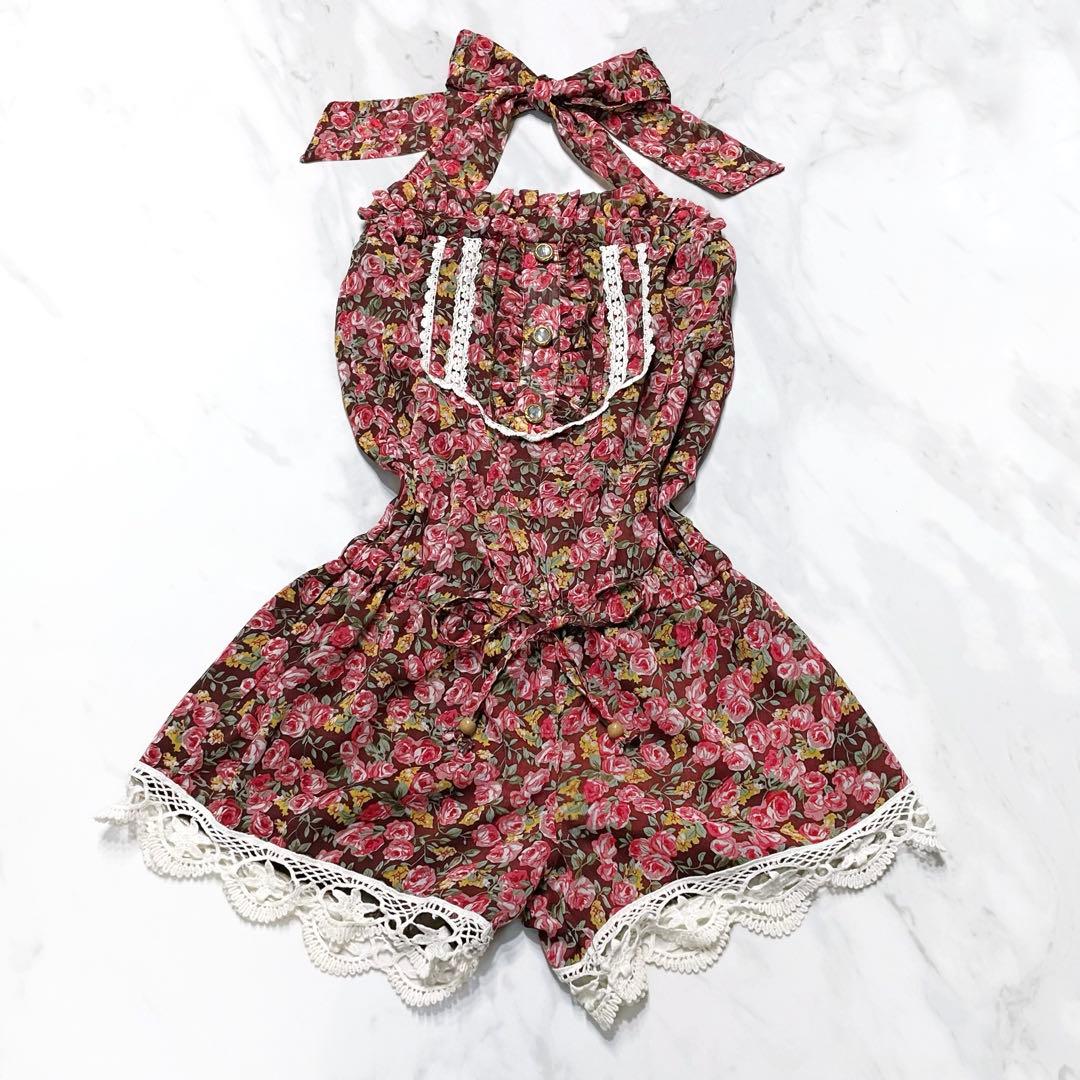 姫系 リズリサ系♡00's 薔薇柄スカパン 平成ギャル 森ガール y2k